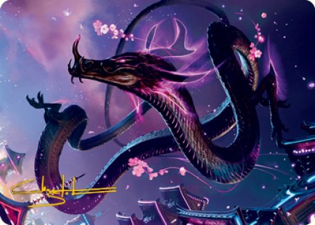 Junji, the Midnight Sky 1 Art Card (Gold-Stamped Signature) [Kamigawa: Neon Dynasty Art Series] | Exor Games Bridgewater