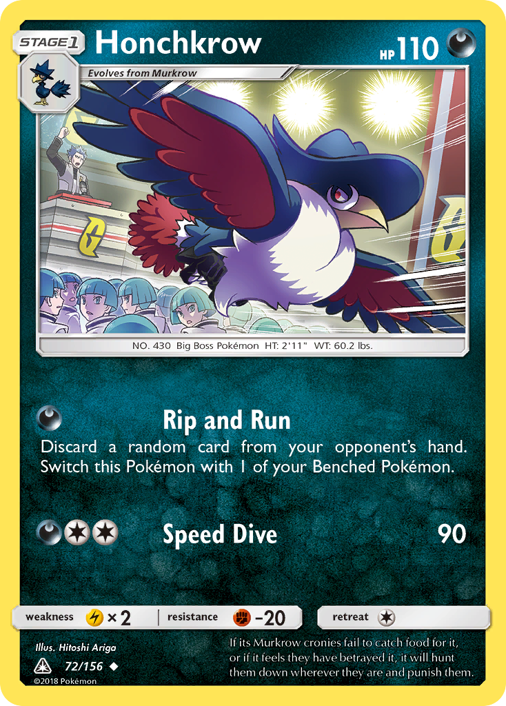 Honchkrow (72/156) [Sun & Moon: Ultra Prism] | Exor Games Bridgewater