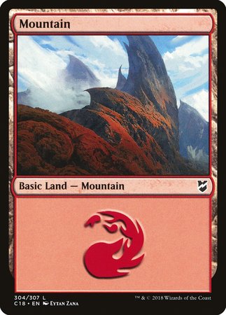 Mountain (304) [Commander 2018] | Exor Games Bridgewater