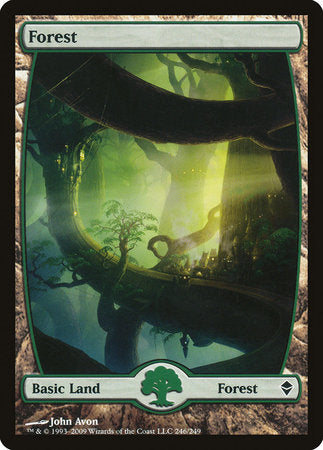 Forest (246) - Full Art [Zendikar] | Exor Games Bridgewater