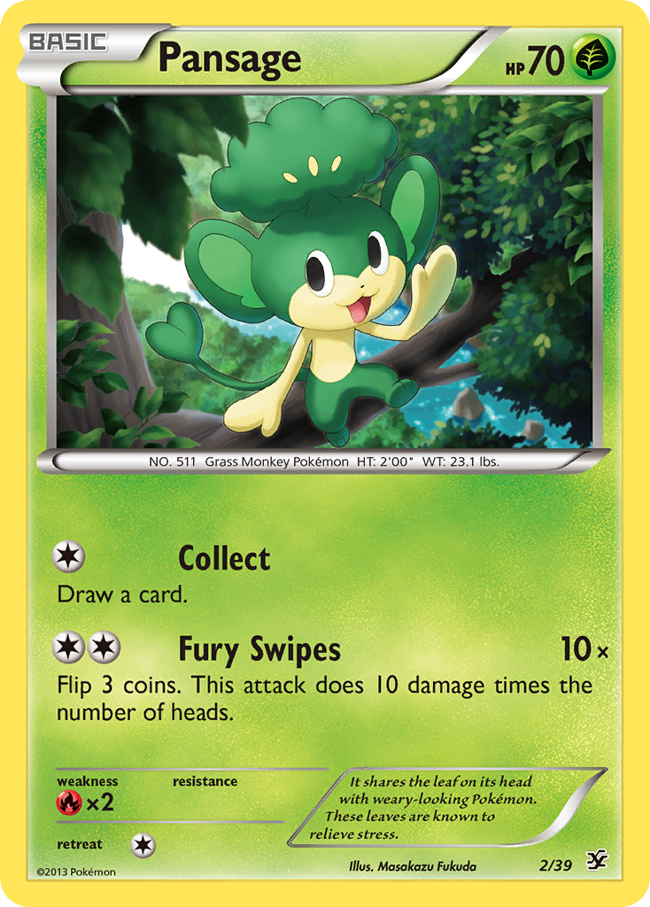 Pansage (2/39) [XY: Kalos Starter Set] | Exor Games Bridgewater