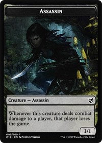 Assassin // Morph Double-sided Token [Commander 2019 Tokens] | Exor Games Bridgewater