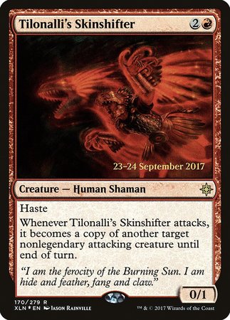 Tilonalli's Skinshifter [Ixalan Promos] | Exor Games Bridgewater