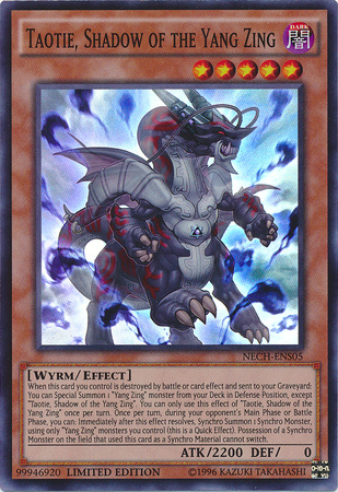 Taotie, Shadow of the Yang Zing (SE) [NECH-ENS05] Super Rare | Exor Games Bridgewater