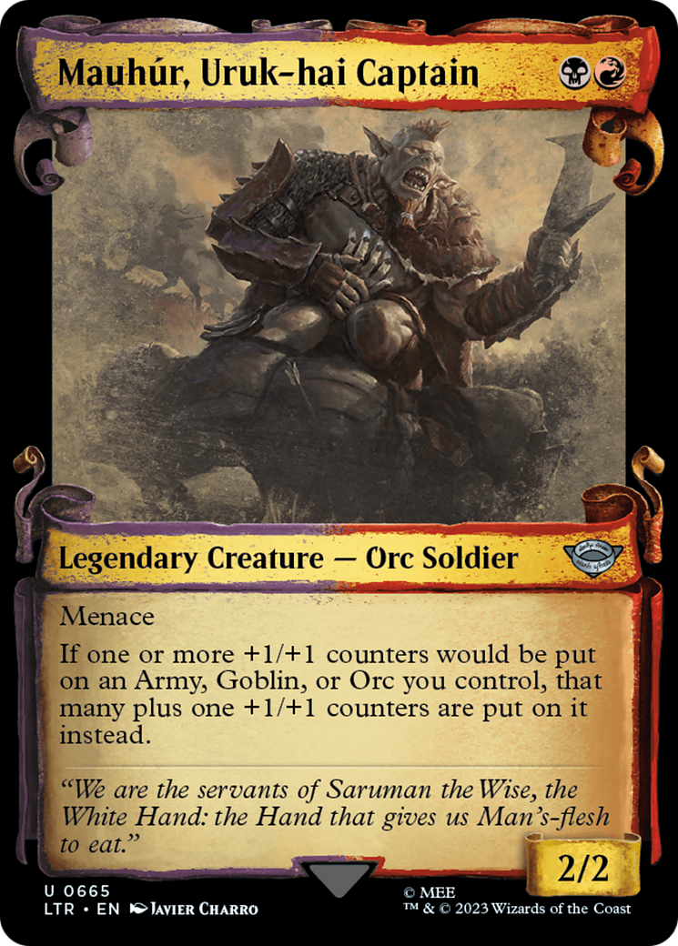 Mauhur, Uruk-hai Captain [The Lord of the Rings: Tales of Middle-Earth Showcase Scrolls] | Exor Games Bridgewater