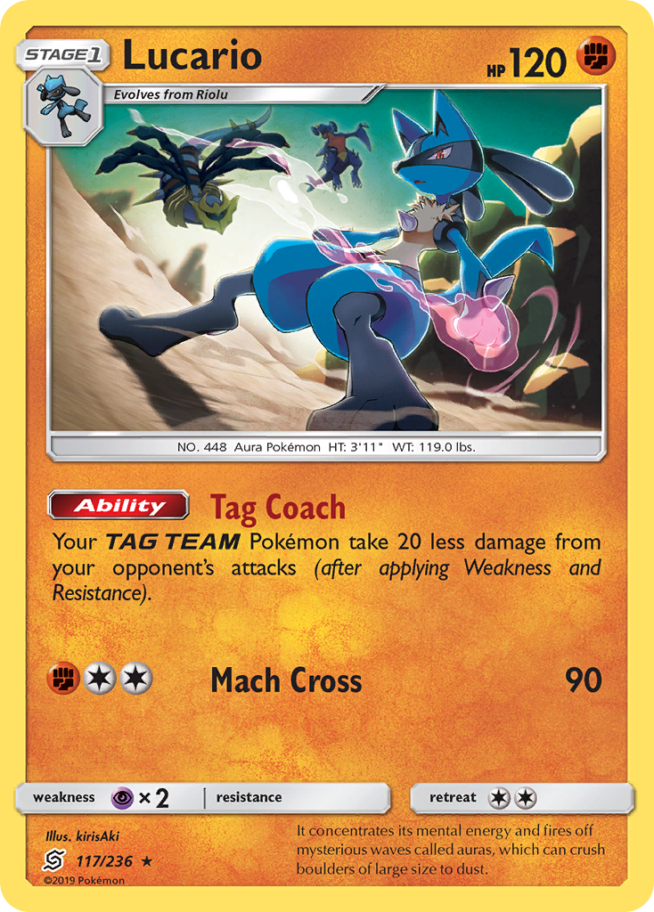 Lucario (117/236) [Sun & Moon: Unified Minds] | Exor Games Bridgewater