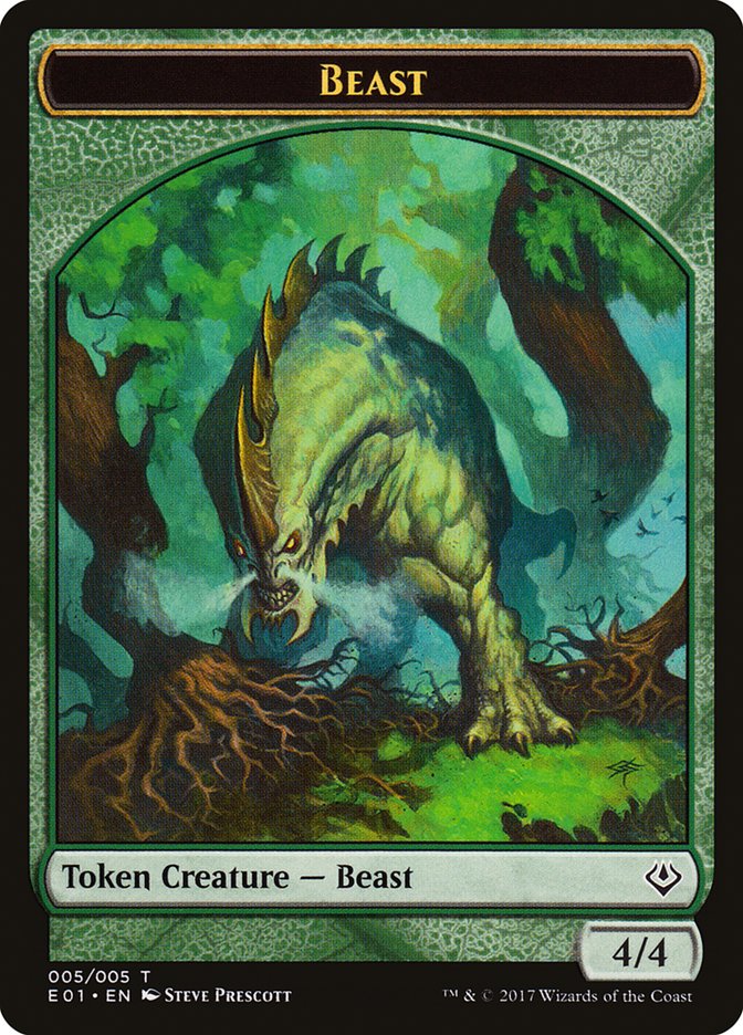 Beast (005/005) [Archenemy: Nicol Bolas Tokens] | Exor Games Bridgewater