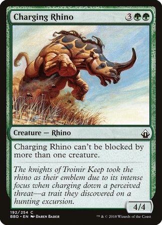 Charging Rhino [Battlebond] | Exor Games Bridgewater