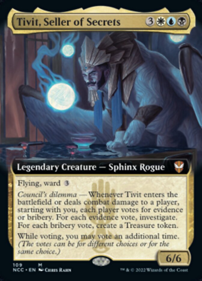 Tivit, Seller of Secrets (Extended Art) [Streets of New Capenna Commander] | Exor Games Bridgewater