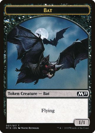 Bat Token [Core Set 2019 Tokens] | Exor Games Bridgewater