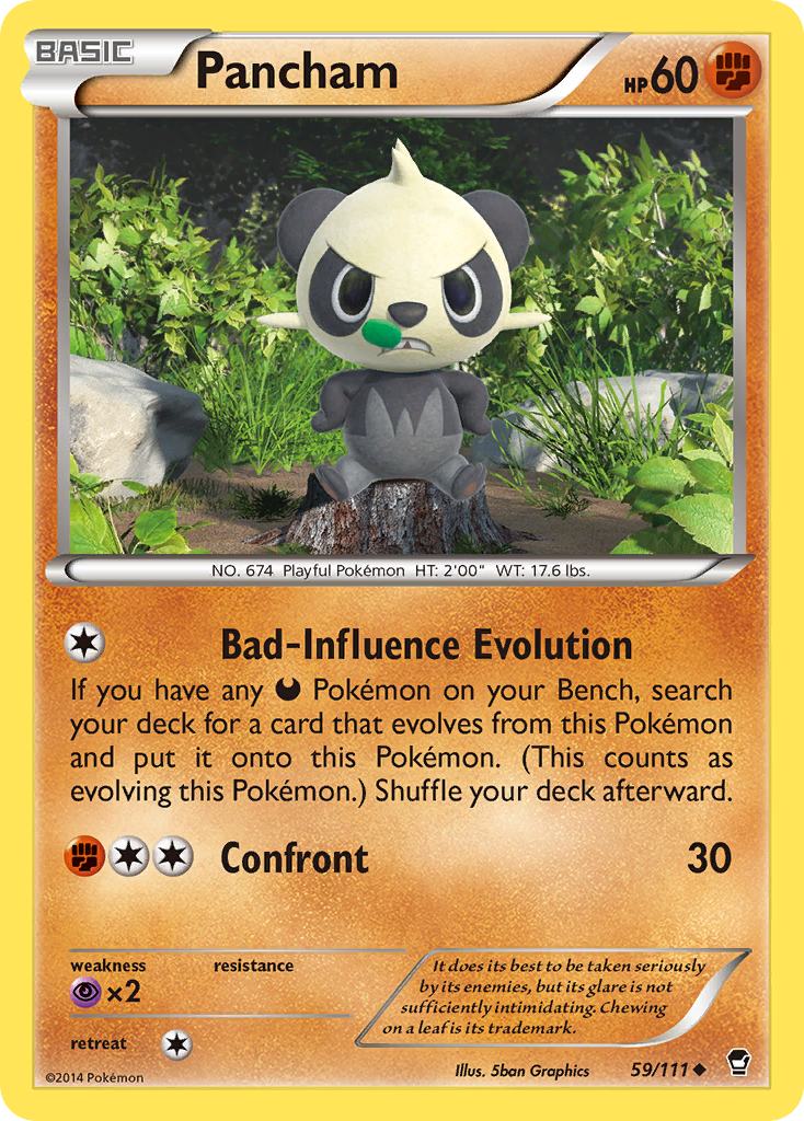 Pancham (59/111) [XY: Furious Fists] | Exor Games Bridgewater