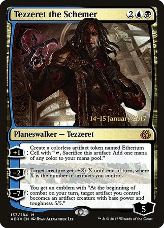 Tezzeret the Schemer [Aether Revolt Promos] | Exor Games Bridgewater