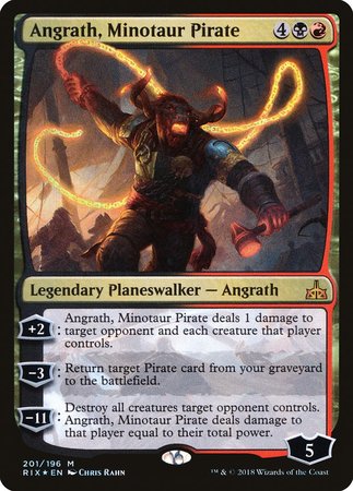 Angrath, Minotaur Pirate [Rivals of Ixalan] | Exor Games Bridgewater