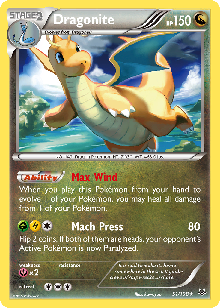 Dragonite (51/108) [XY: Roaring Skies] | Exor Games Bridgewater