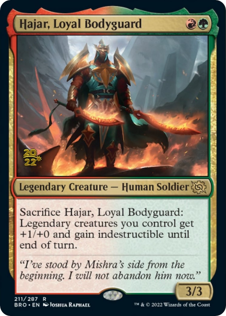 Hajar, Loyal Bodyguard [The Brothers' War: Prerelease Promos] | Exor Games Bridgewater