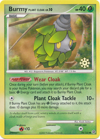 Burmy Plant Cloak (78/132) [Countdown Calendar Promos] | Exor Games Bridgewater