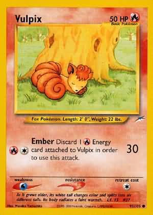 Vulpix (91/105) [Neo Destiny Unlimited] | Exor Games Bridgewater