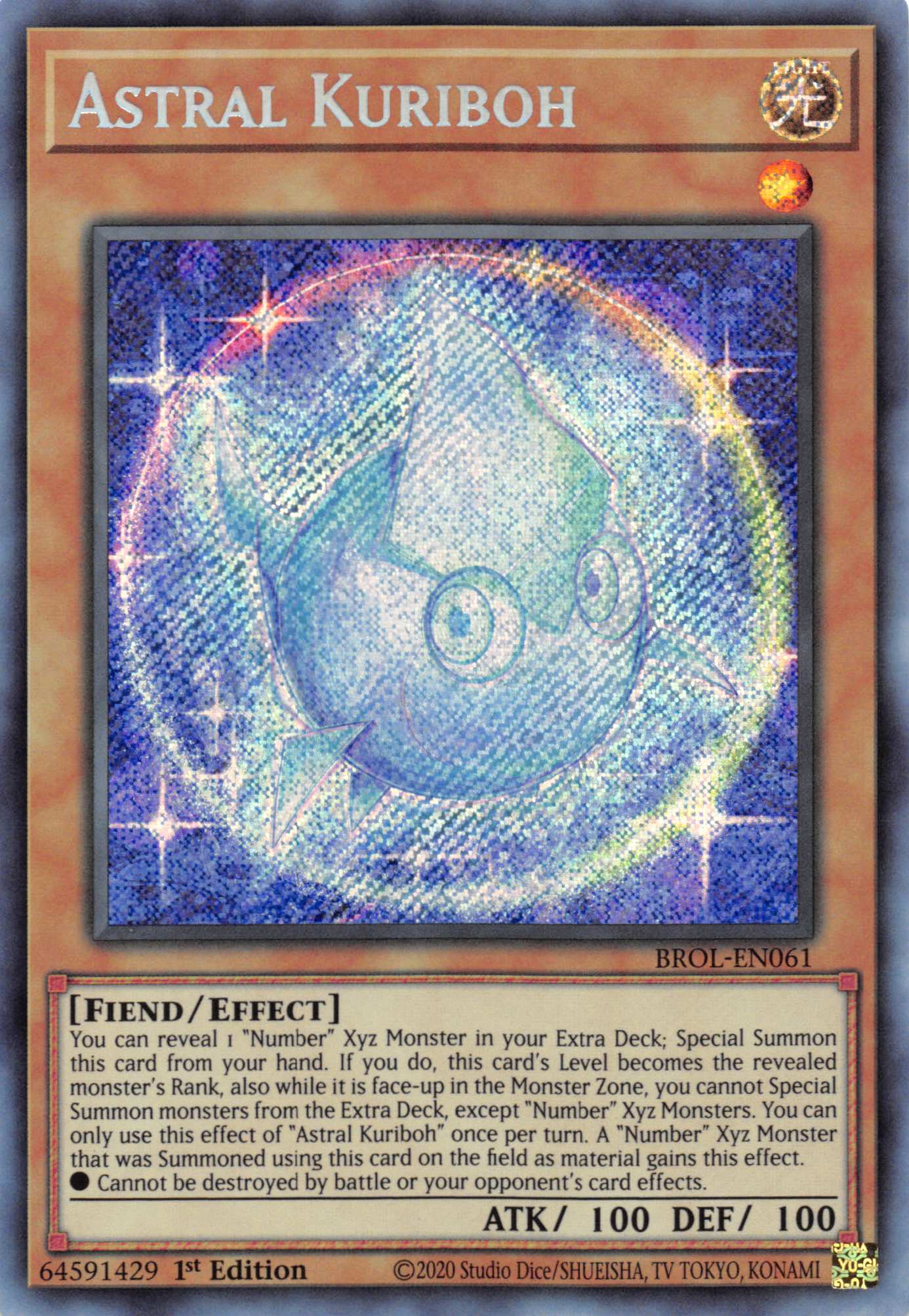 Astral Kuriboh [BROL-EN061] Secret Rare | Exor Games Bridgewater