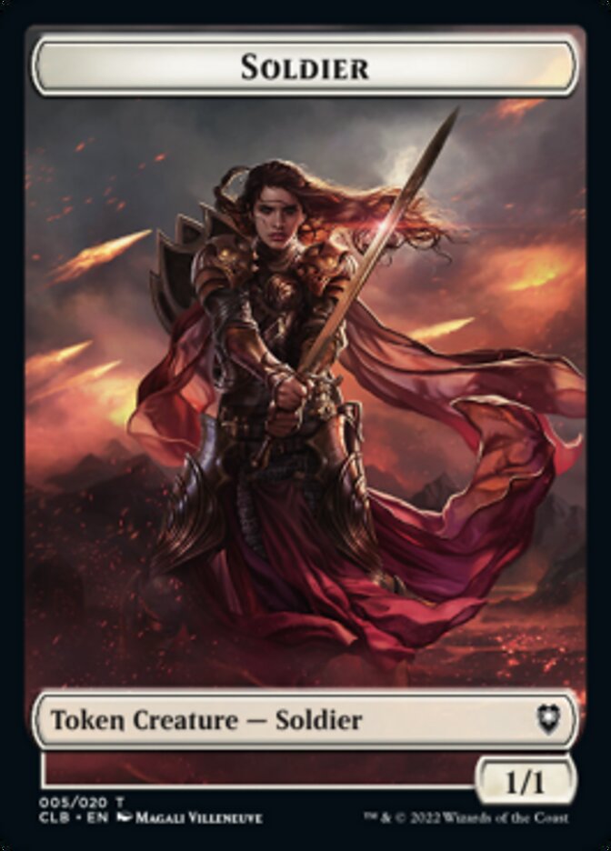 Treasure // Soldier Double-sided Token [Commander Legends: Battle for Baldur's Gate Tokens] | Exor Games Bridgewater