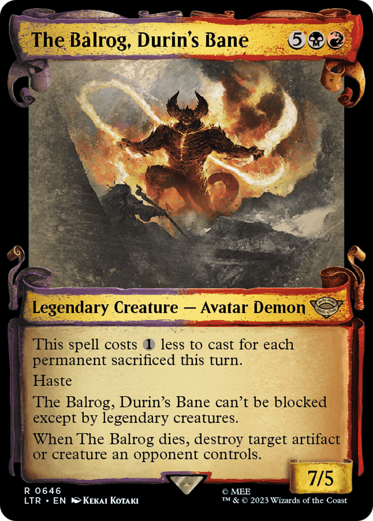 The Balrog, Durin's Bane [The Lord of the Rings: Tales of Middle-Earth Showcase Scrolls] | Exor Games Bridgewater