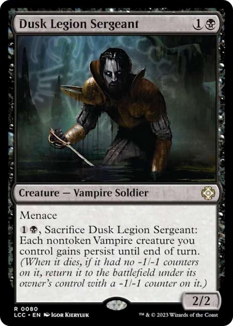 Dusk Legion Sergeant [The Lost Caverns of Ixalan Commander] | Exor Games Bridgewater