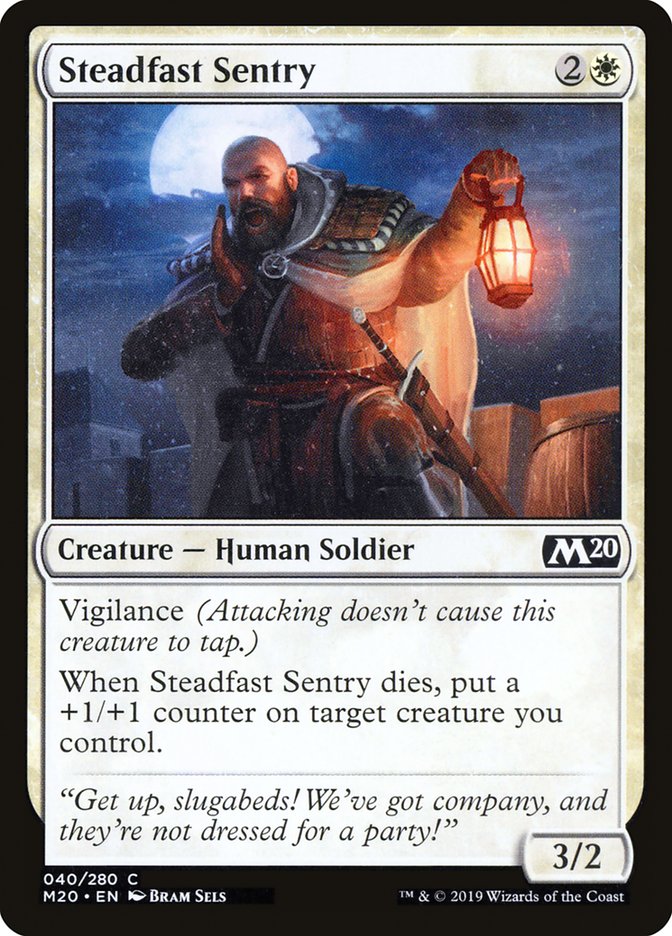 Steadfast Sentry [Core Set 2020] | Exor Games Bridgewater