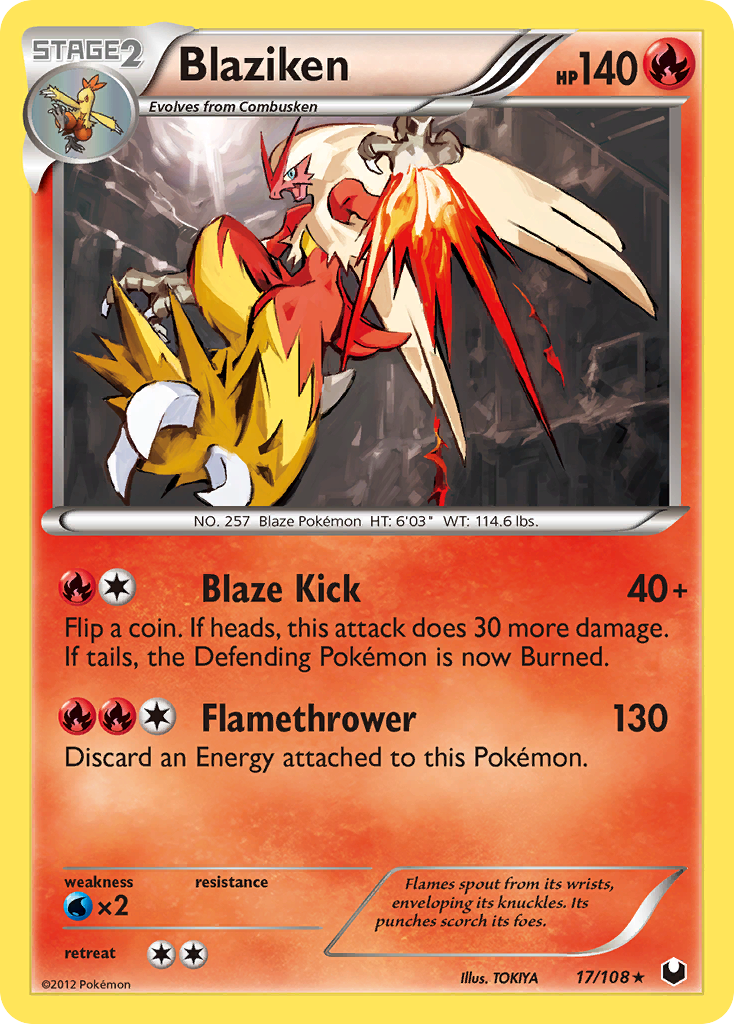 Blaziken (17/108) [Black & White: Dark Explorers] | Exor Games Bridgewater