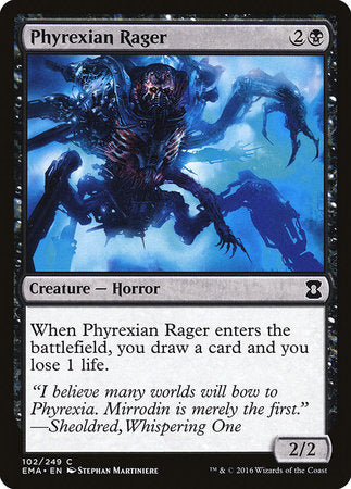 Phyrexian Rager [Eternal Masters] | Exor Games Bridgewater