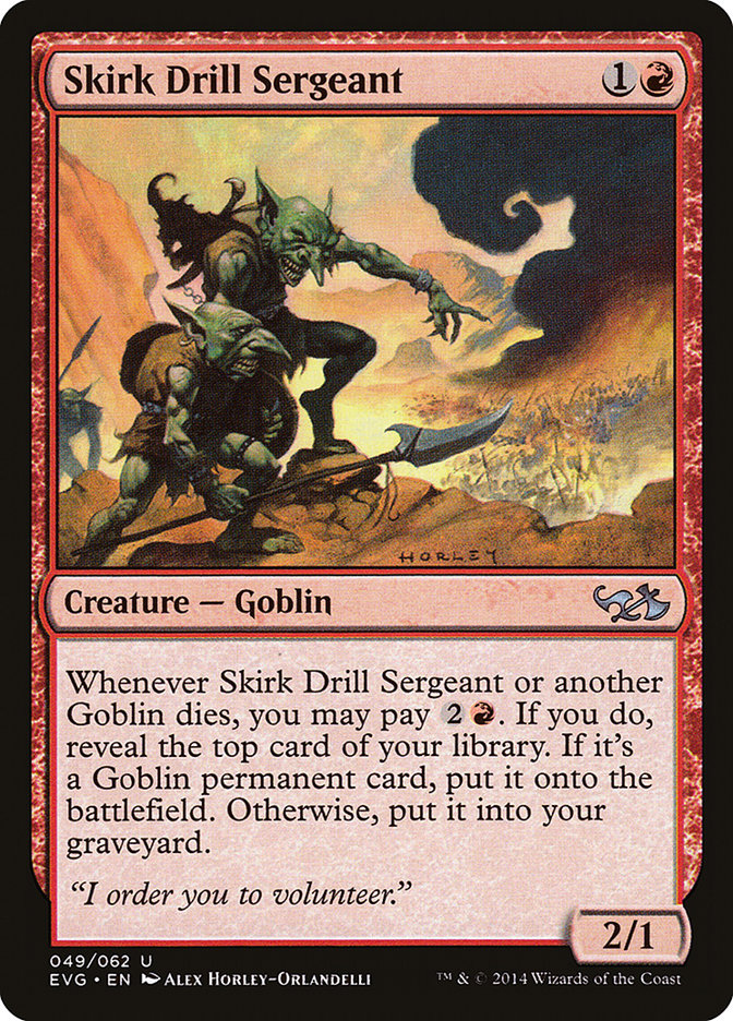 Skirk Drill Sergeant (Elves vs. Goblins) [Duel Decks Anthology] | Exor Games Bridgewater