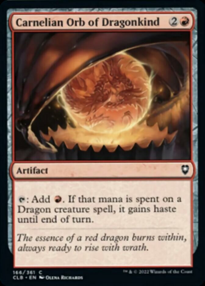 Carnelian Orb of Dragonkind [Commander Legends: Battle for Baldur's Gate] | Exor Games Bridgewater