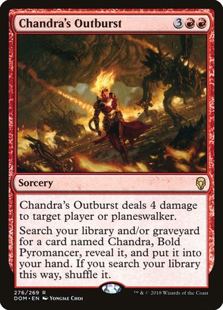 Chandra's Outburst [Dominaria] | Exor Games Bridgewater