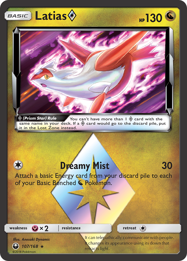 Latias (107/168) (Prism Star) [Sun & Moon: Celestial Storm] | Exor Games Bridgewater