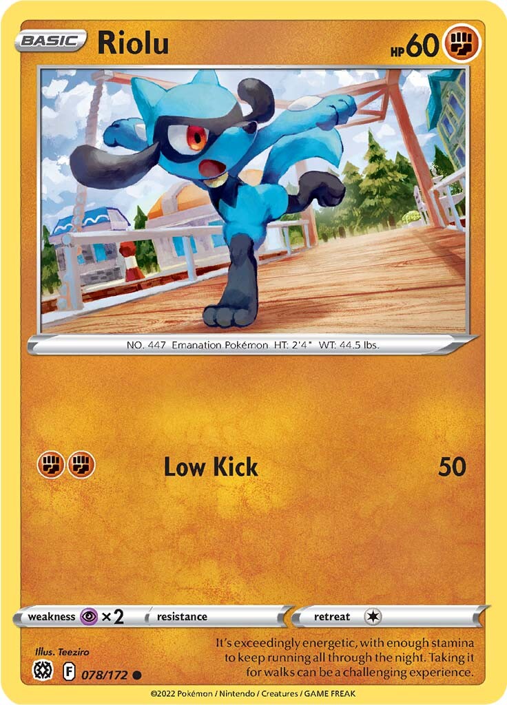 Riolu (078/172) [Sword & Shield: Brilliant Stars] | Exor Games Bridgewater