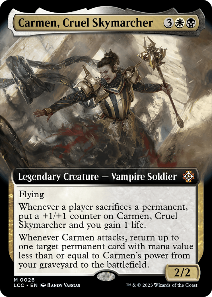 Carmen, Cruel Skymarcher (Extended Art) [The Lost Caverns of Ixalan Commander] | Exor Games Bridgewater