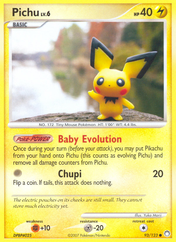 Pichu (93/123) [Diamond & Pearl: Mysterious Treasures] | Exor Games Bridgewater