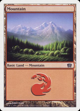 Mountain (343) [Eighth Edition] | Exor Games Bridgewater