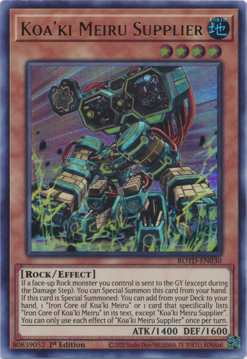 Koa'ki Meiru Supplier [ROTD-EN030] Ultra Rare | Exor Games Bridgewater