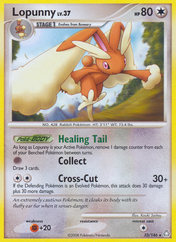 Lopunny (33/146) [Diamond & Pearl: Legends Awakened] | Exor Games Bridgewater