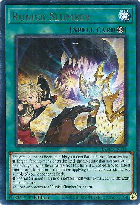 Runick Slumber [TAMA-EN034] Rare | Exor Games Bridgewater