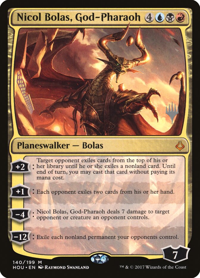 Nicol Bolas, God-Pharaoh (Promo Pack) [Hour of Devastation Promos] | Exor Games Bridgewater