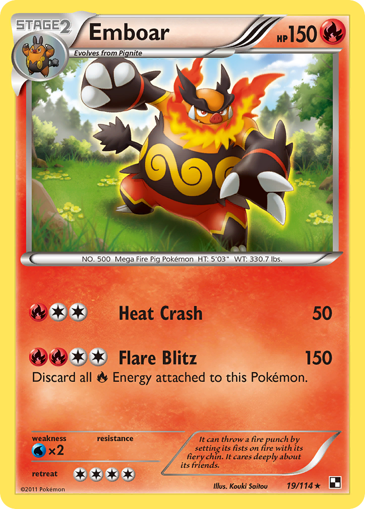 Emboar (19/114) [Black & White: Base Set] | Exor Games Bridgewater