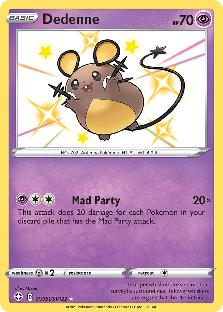 Dedenne (SV051/SV122) [Sword & Shield: Shining Fates] | Exor Games Bridgewater