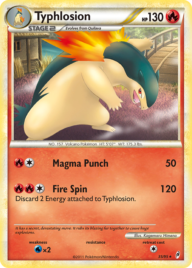 Typhlosion (35/95) [HeartGold & SoulSilver: Call of Legends] | Exor Games Bridgewater