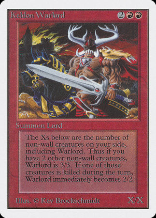 Keldon Warlord [Unlimited Edition] | Exor Games Bridgewater