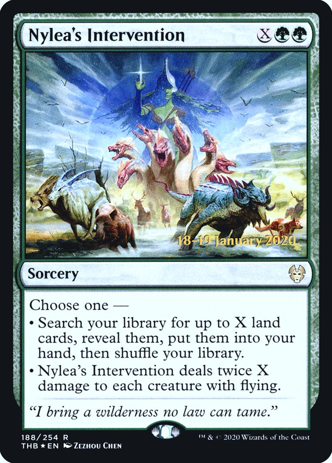 Nylea's Intervention [Theros Beyond Death Prerelease Promos] | Exor Games Bridgewater