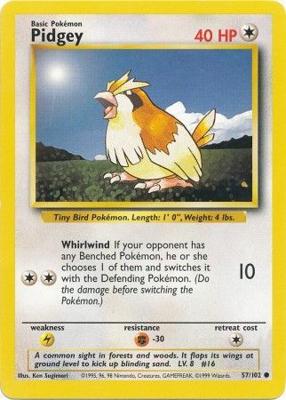 Pidgey (57/102) [Base Set Unlimited] | Exor Games Bridgewater