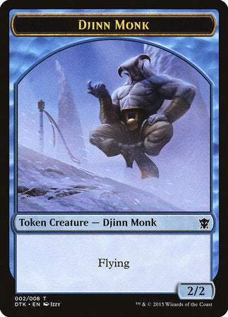 Djinn Monk Token [Dragons of Tarkir Tokens] | Exor Games Bridgewater