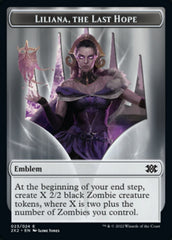 Liliana, the Last Hope Emblem // Spirit Double-sided Token [Double Masters 2022 Tokens] | Exor Games Bridgewater