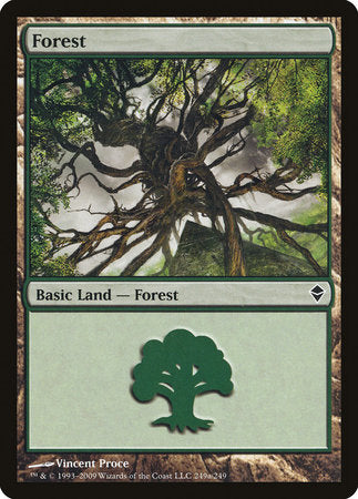 Forest (249a) [Zendikar] | Exor Games Bridgewater