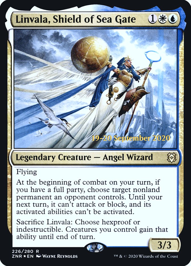 Linvala, Shield of Sea Gate  [Zendikar Rising Prerelease Promos] | Exor Games Bridgewater